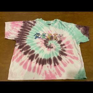 grateful dead short sleeve t-shirt, tie dye, small